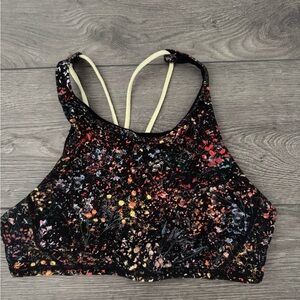 Lululemon Splatter Print Sports Bra